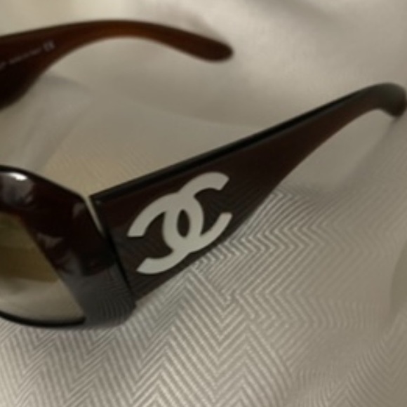 COPY - CHANEL Mother of Pearl brown womens sunglasses - Picture 4 of 12